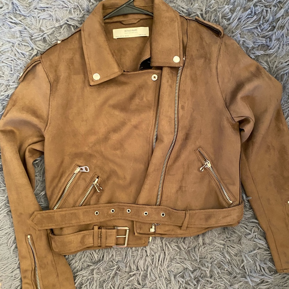 Faux suede jacket